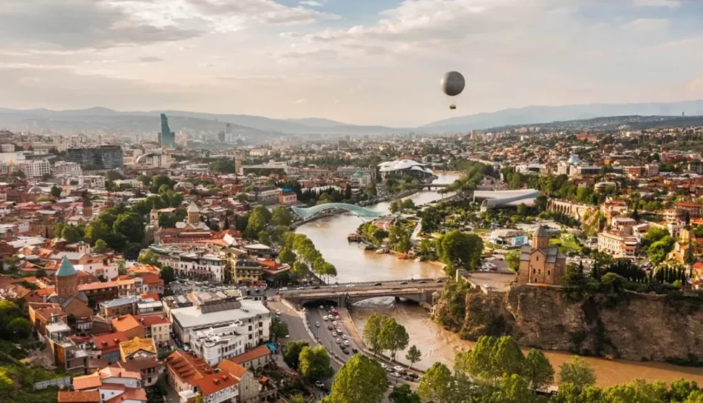 Tbilisi Geórgia vista de cima