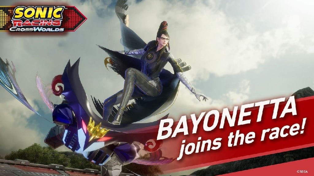 Bayonetta estreia como personagem jogável em Sonic Racing Crossworlds