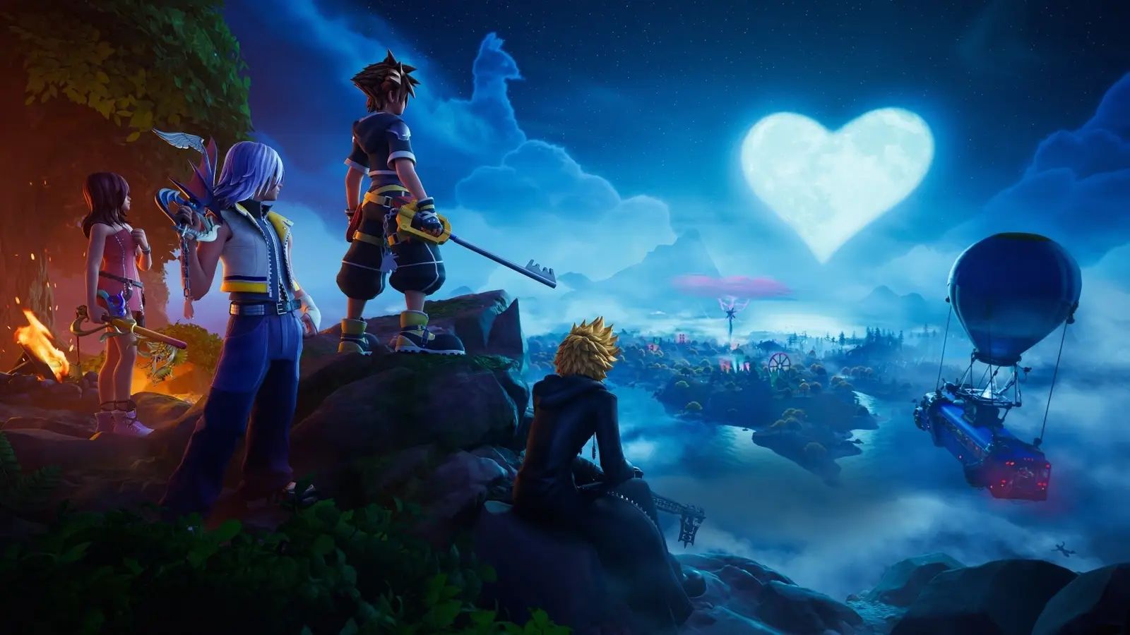 Kingdom Hearts e Cyberpunk Edgerunners chegam oficialmente ao Fortnite