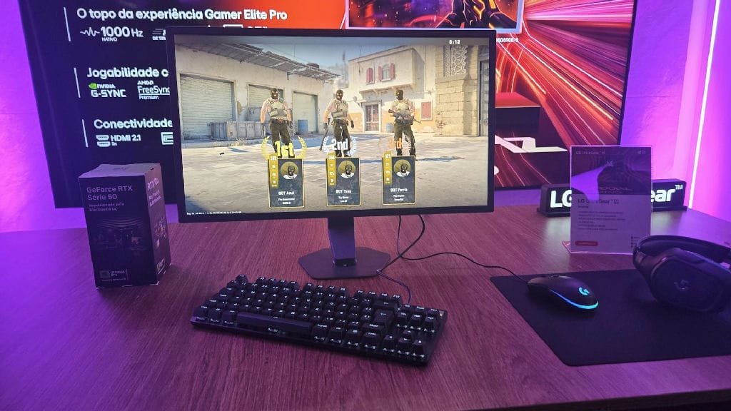 Monitor gamer de 1000 Hz da LG chega ao Brasil como marco tecnológico