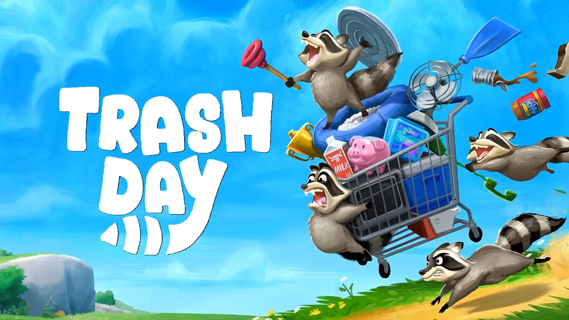 Trash Day traz aventura cooperativa com guaxinins para o PC em outubro